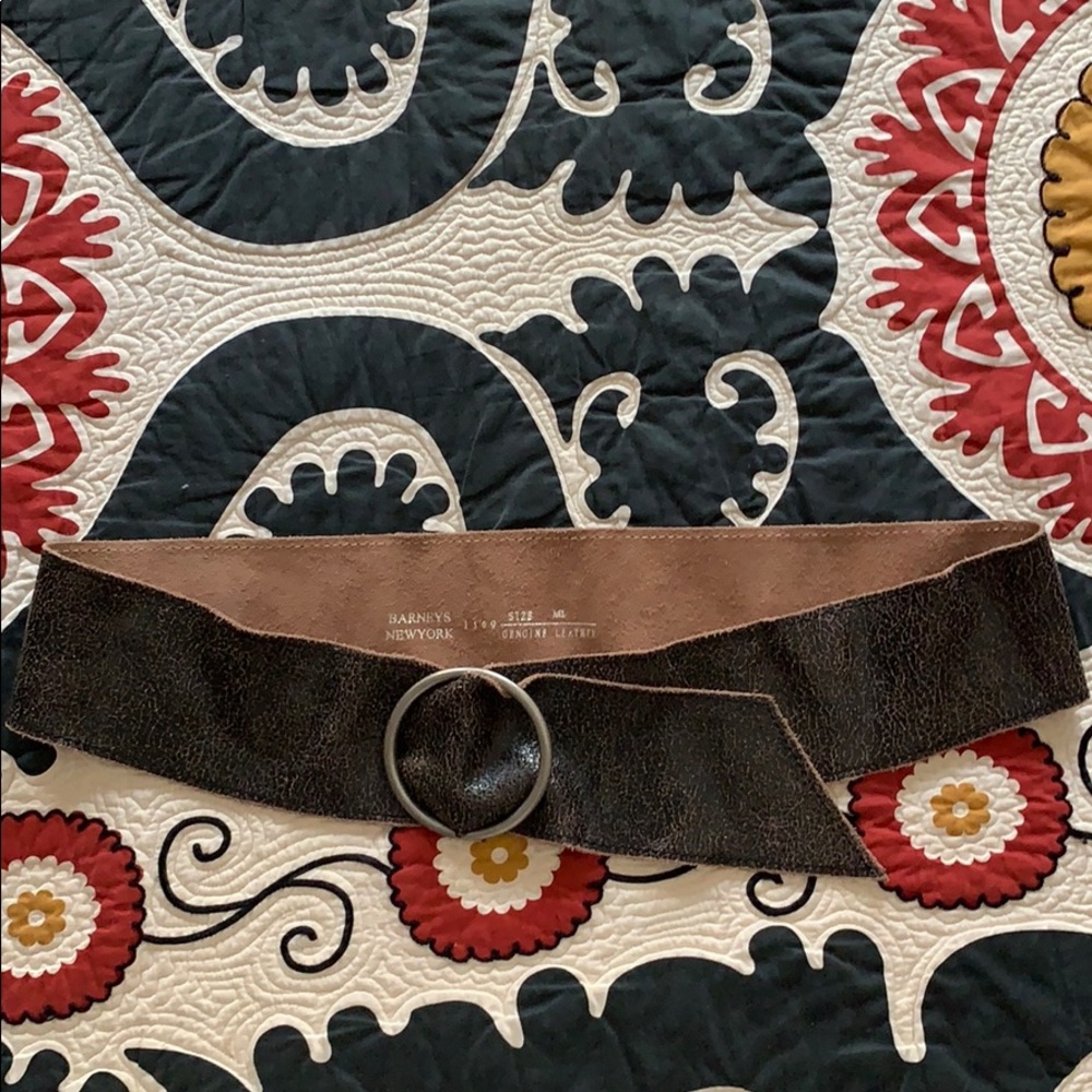 Distressed brown leather belt.  Worn once